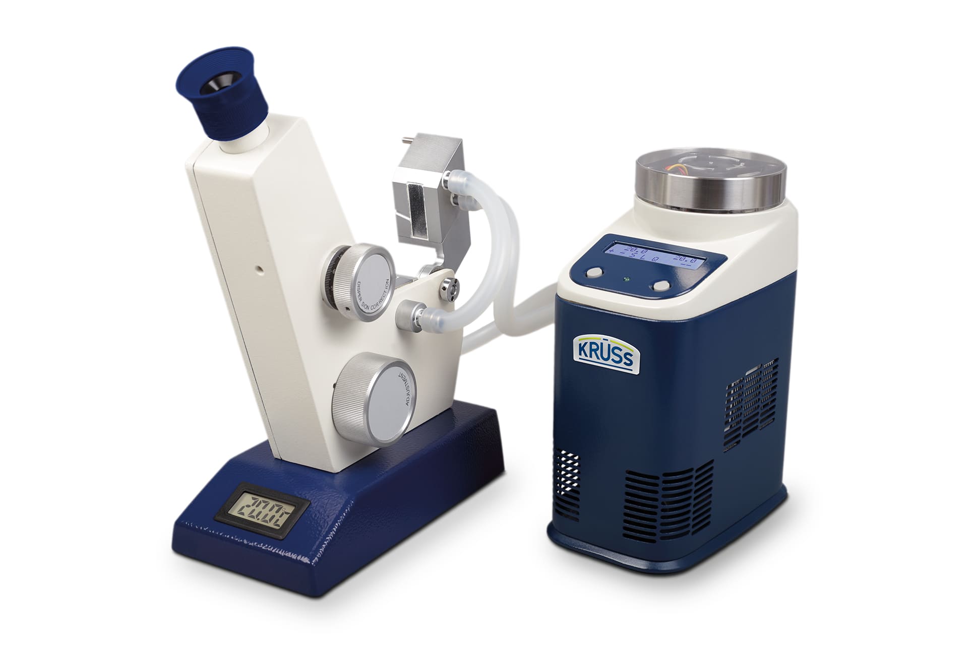 Abbe refractometer-temperature-recirculating thermostat-Kruess