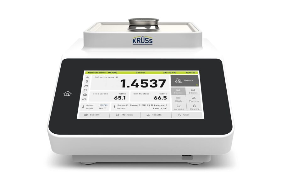 Laboratory refractometer DR7100-P Peltier temperature control-KRUESS Optronic